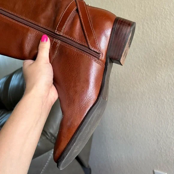 Tory Burch Sienna Brita 30MM Vegan Leather Riding Boots
